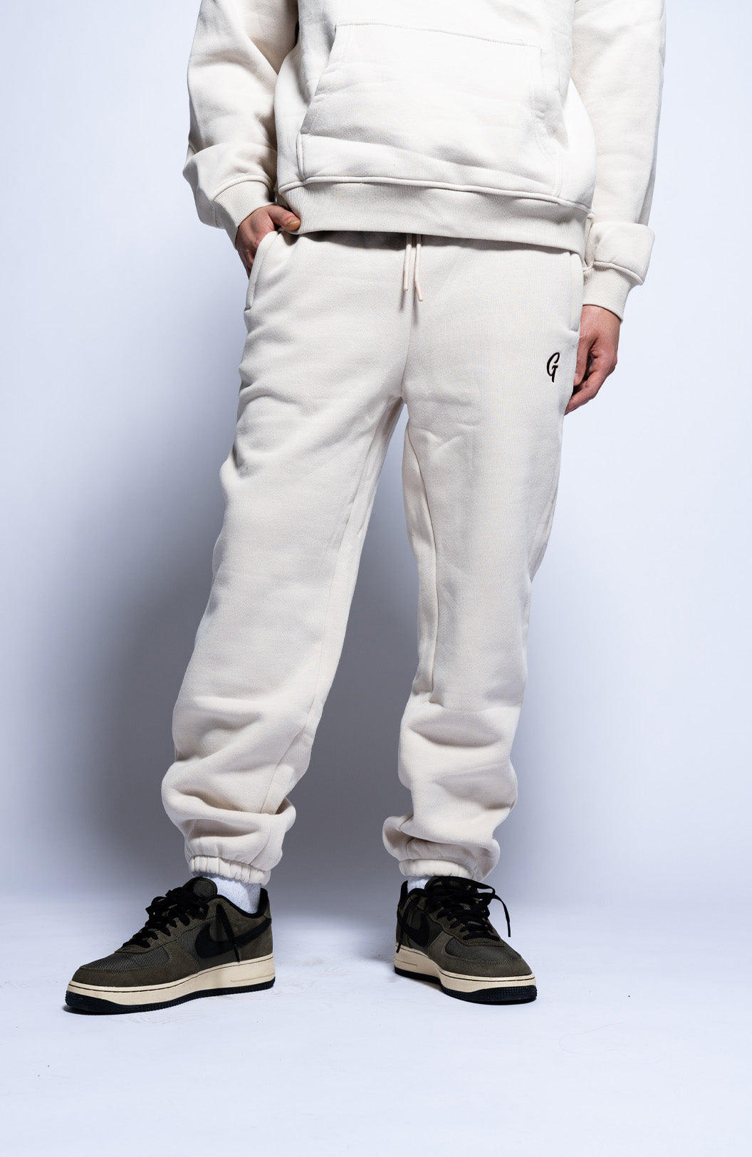 Basic Sweatpants - Cream