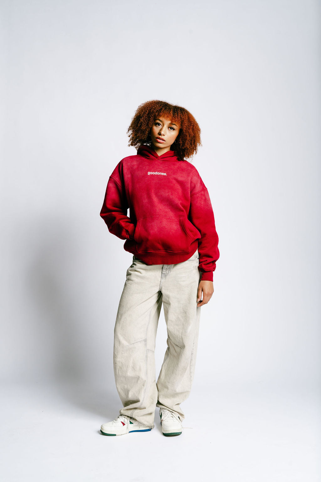 Red Sun Faded Hoodie