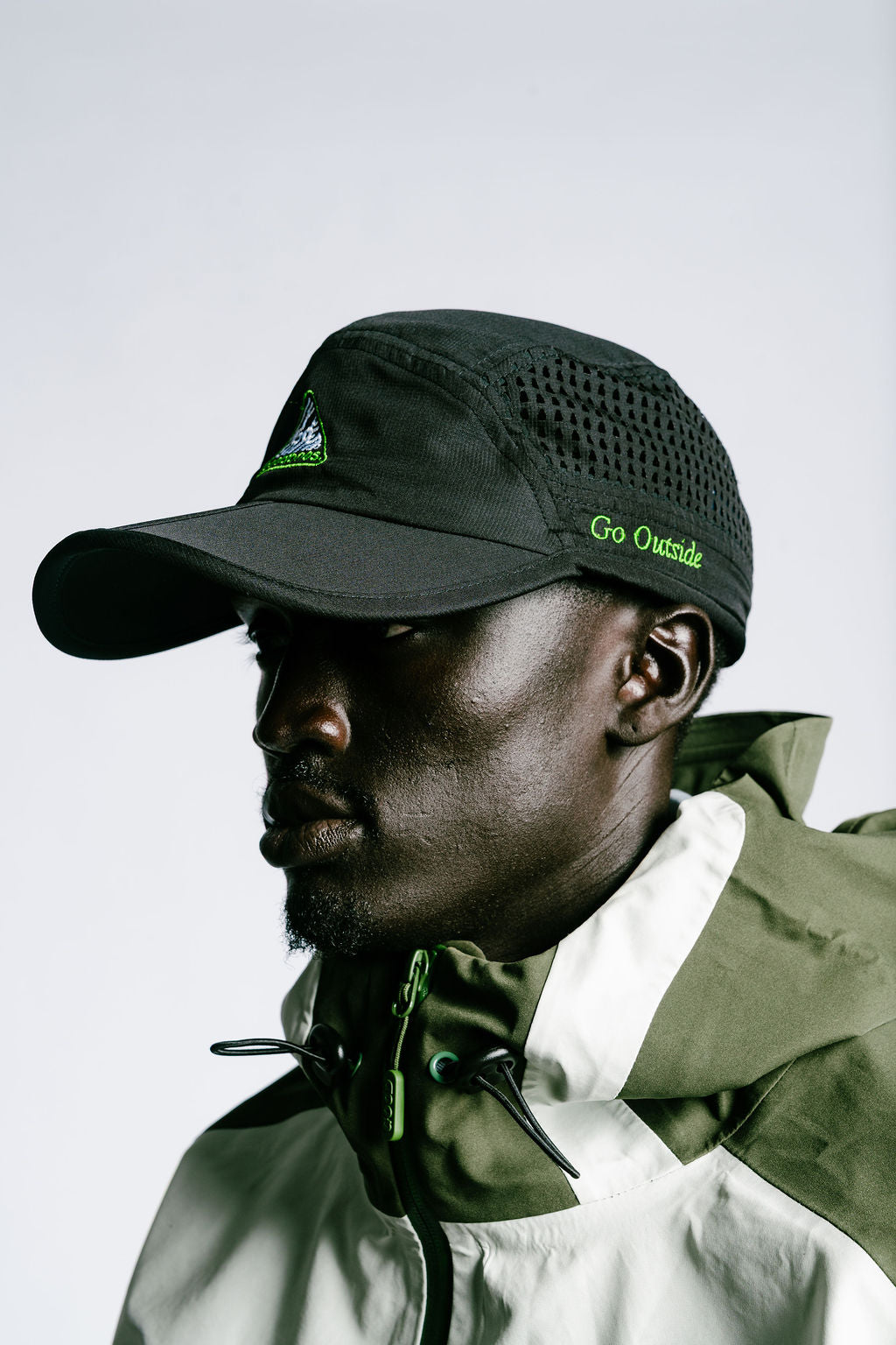 Black Foldable Running Hat