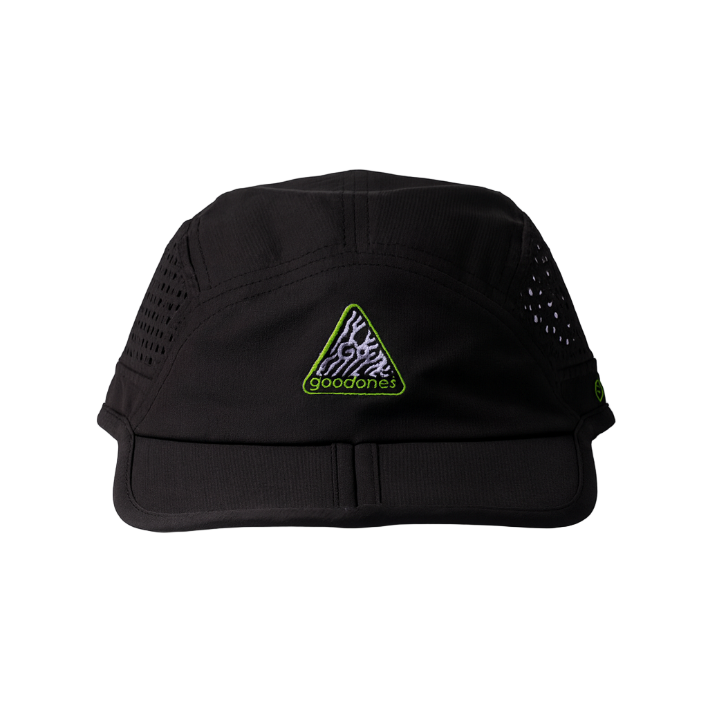 Black Foldable Running Hat