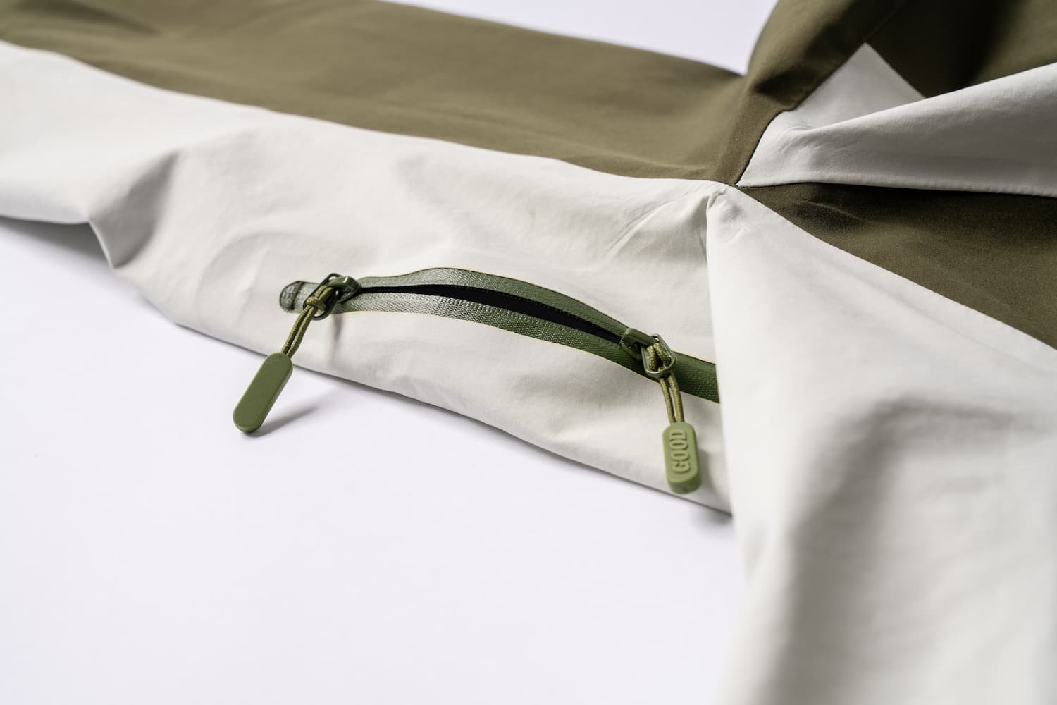 Green & Cream Shell Jacket