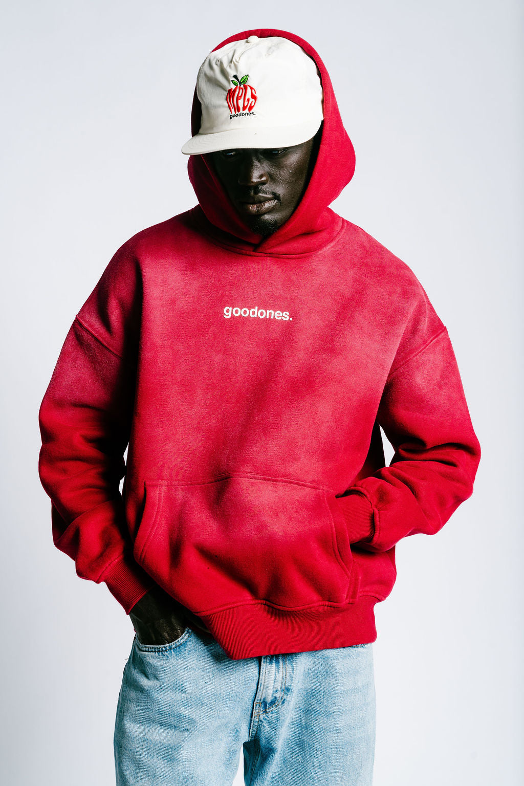 Red Sun Faded Hoodie