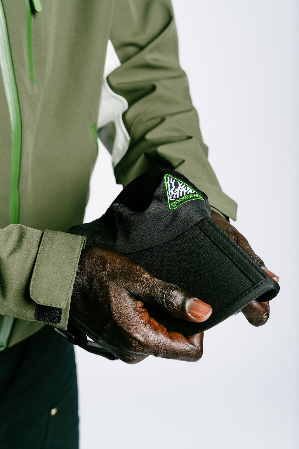 Black Foldable Running Hat