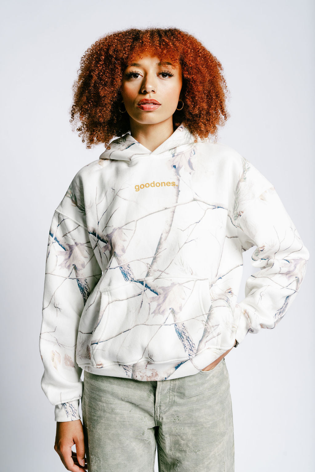 White Camo Hoodie